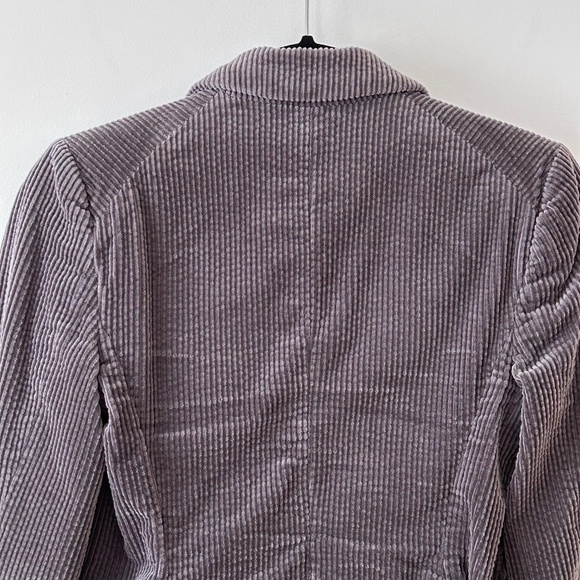Anthropologie Daughters of the Liberation Cotton Corduroy Gray Bromsgrove Blazer - Picture 11 of 16
